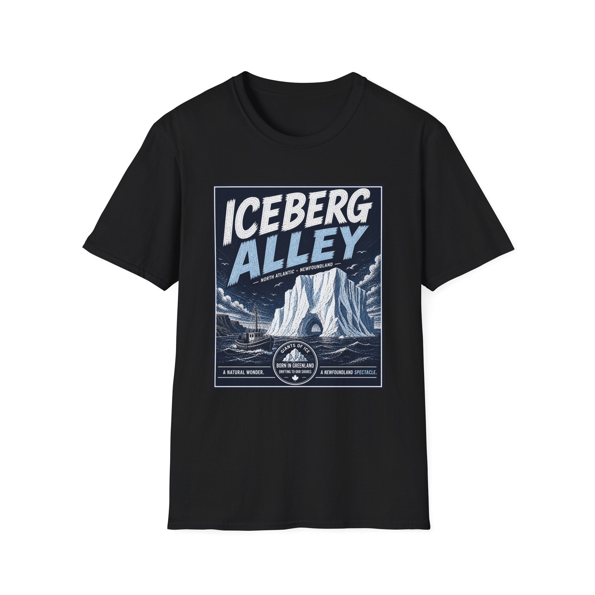 Iceberg Alley T‑Shirt — Vintage North Atlantic Newfoundland Graphic Tee