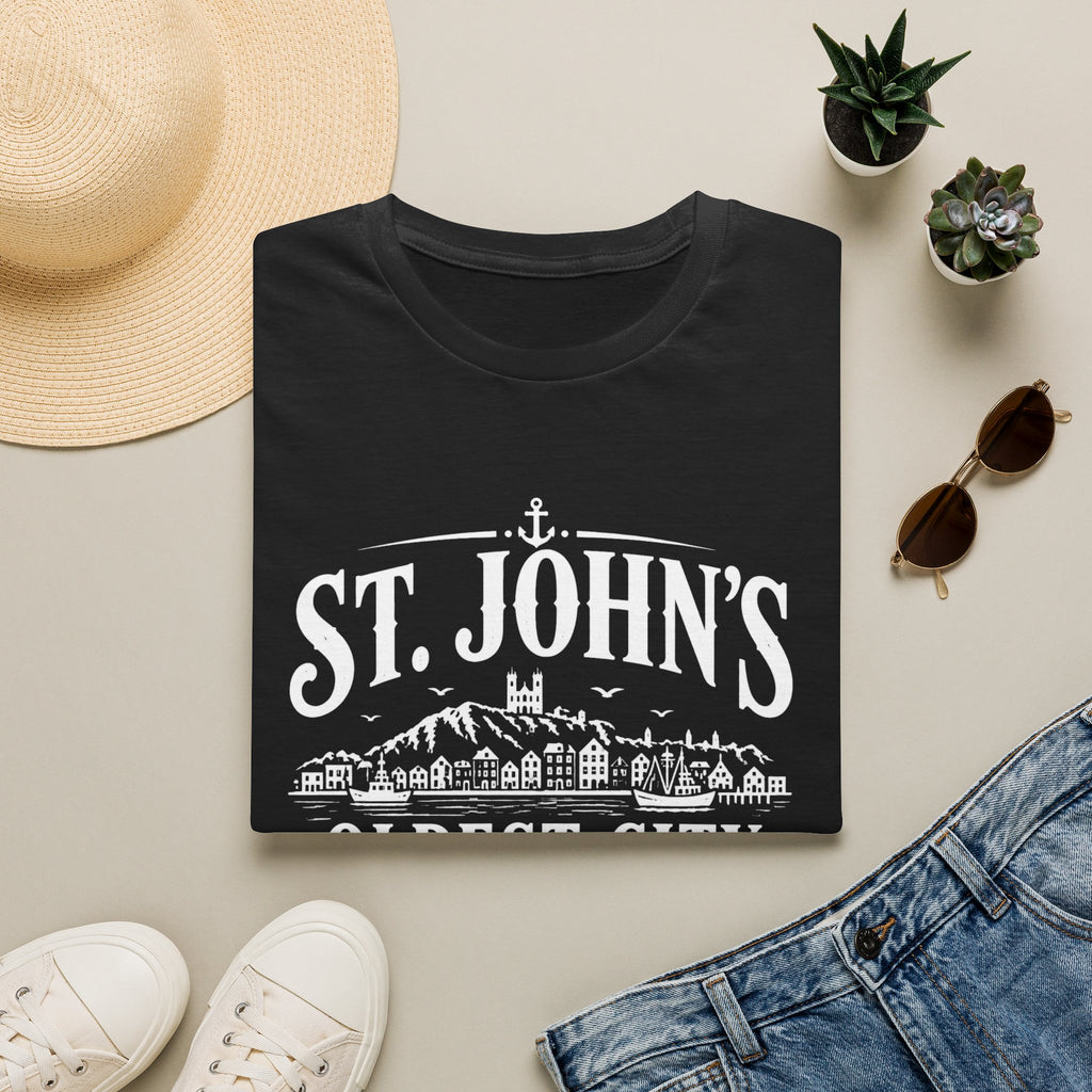 St. John's Vintage City T‑Shirt — 'Oldest City North America' Souvenir