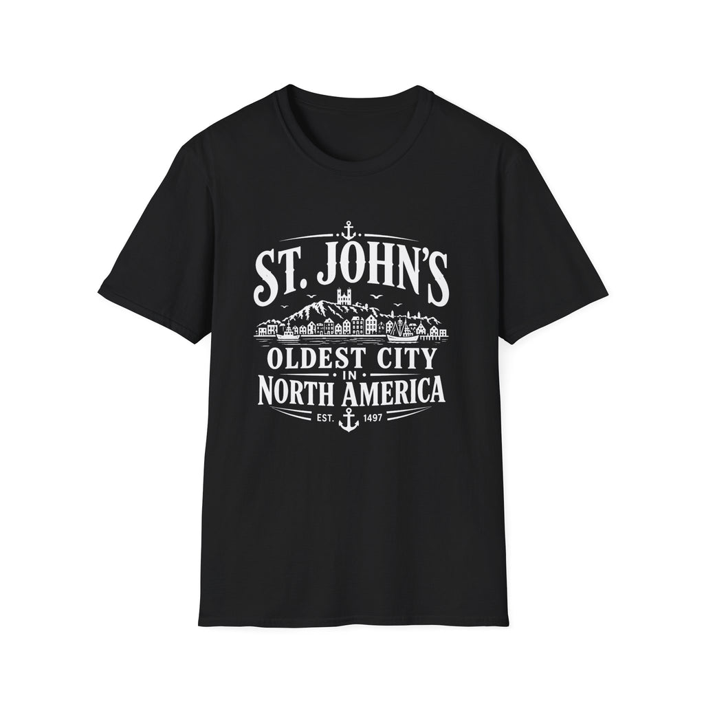 St. John's Vintage City T‑Shirt — 'Oldest City North America' Souvenir