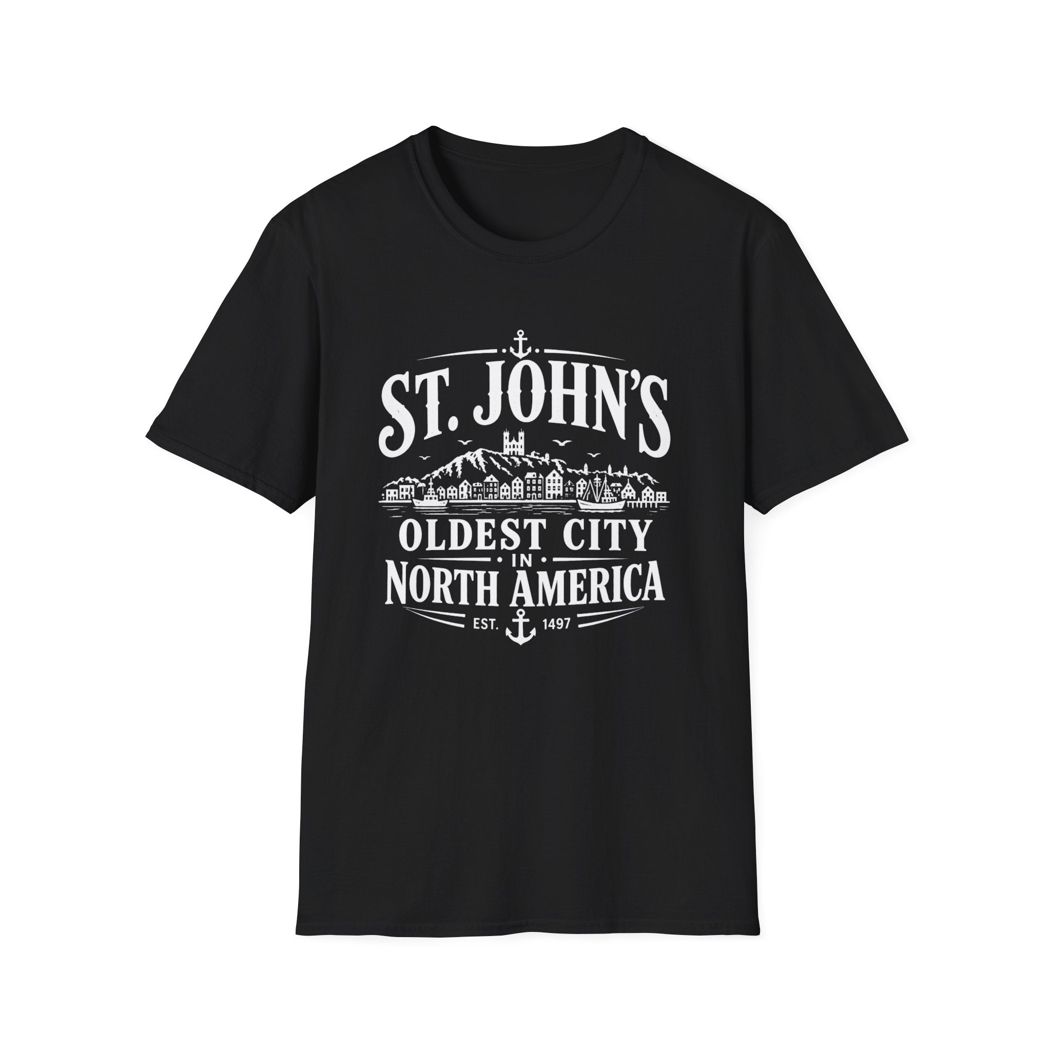 St. John's Vintage City T‑Shirt — 'Oldest City North America' Souvenir