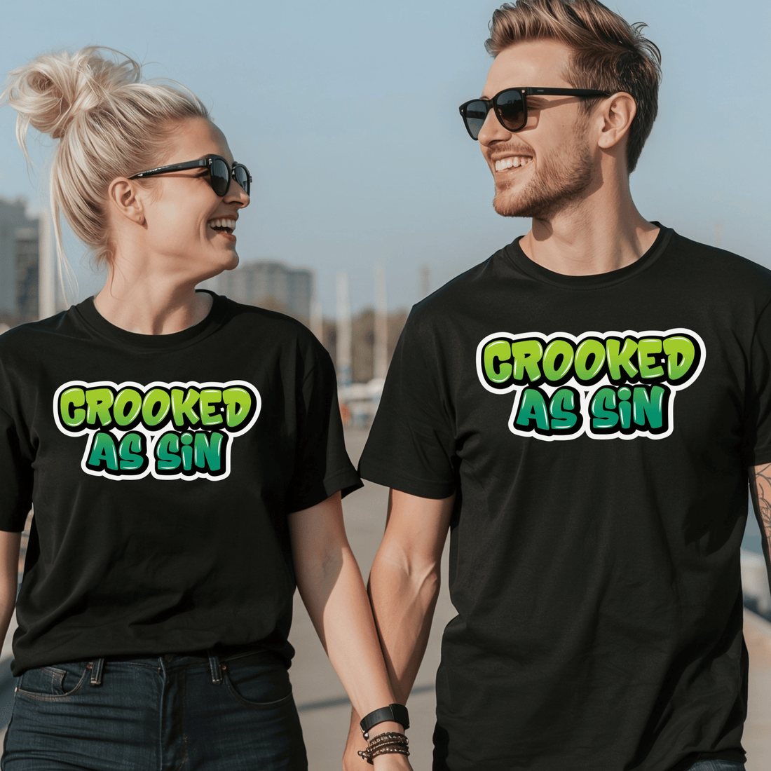 Graffiti "Crooked as Sin" T-Shirt