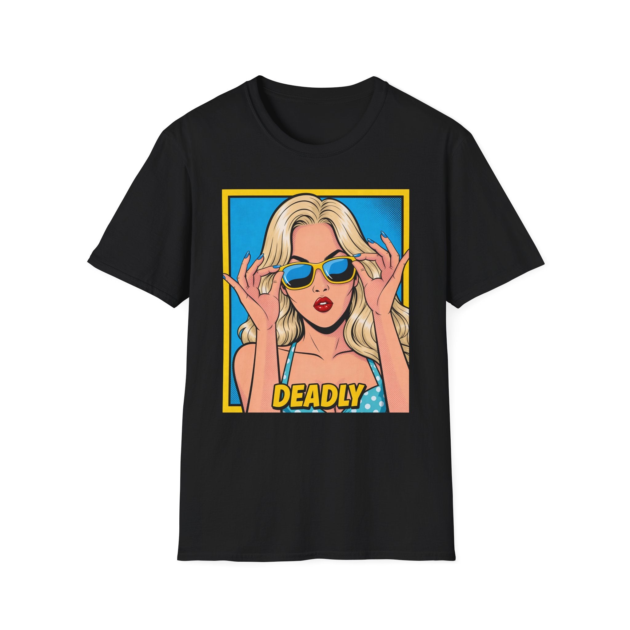 Deadly Blonde Pop Art T-Shirt--Newfinese Comic Collection