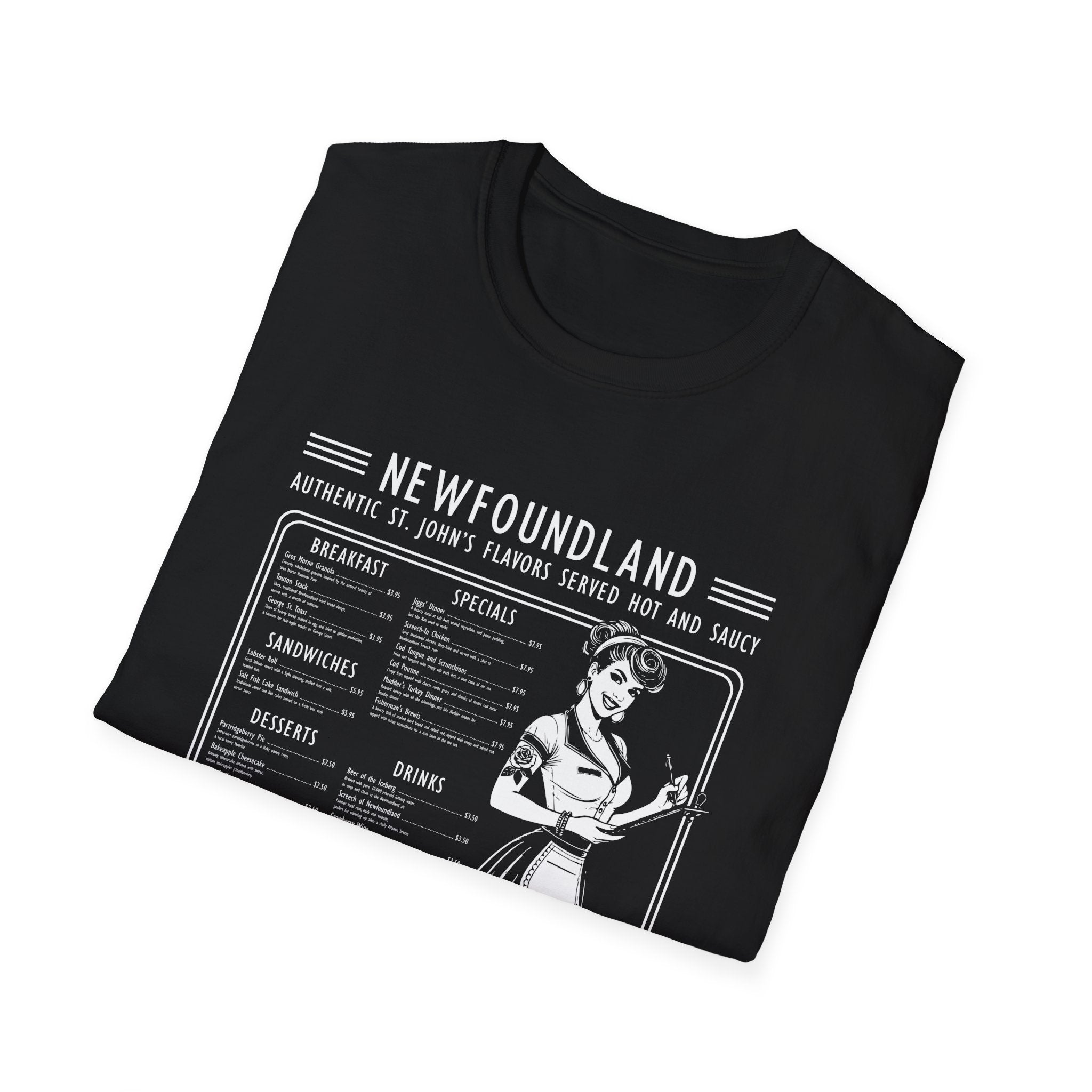 Newfoundland Diner Menu T-Shirt