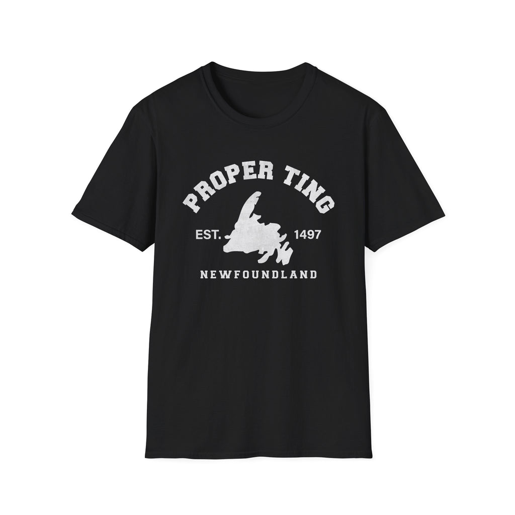 "Proper Ting" Newfoundland Est. 1497 T-Shirt