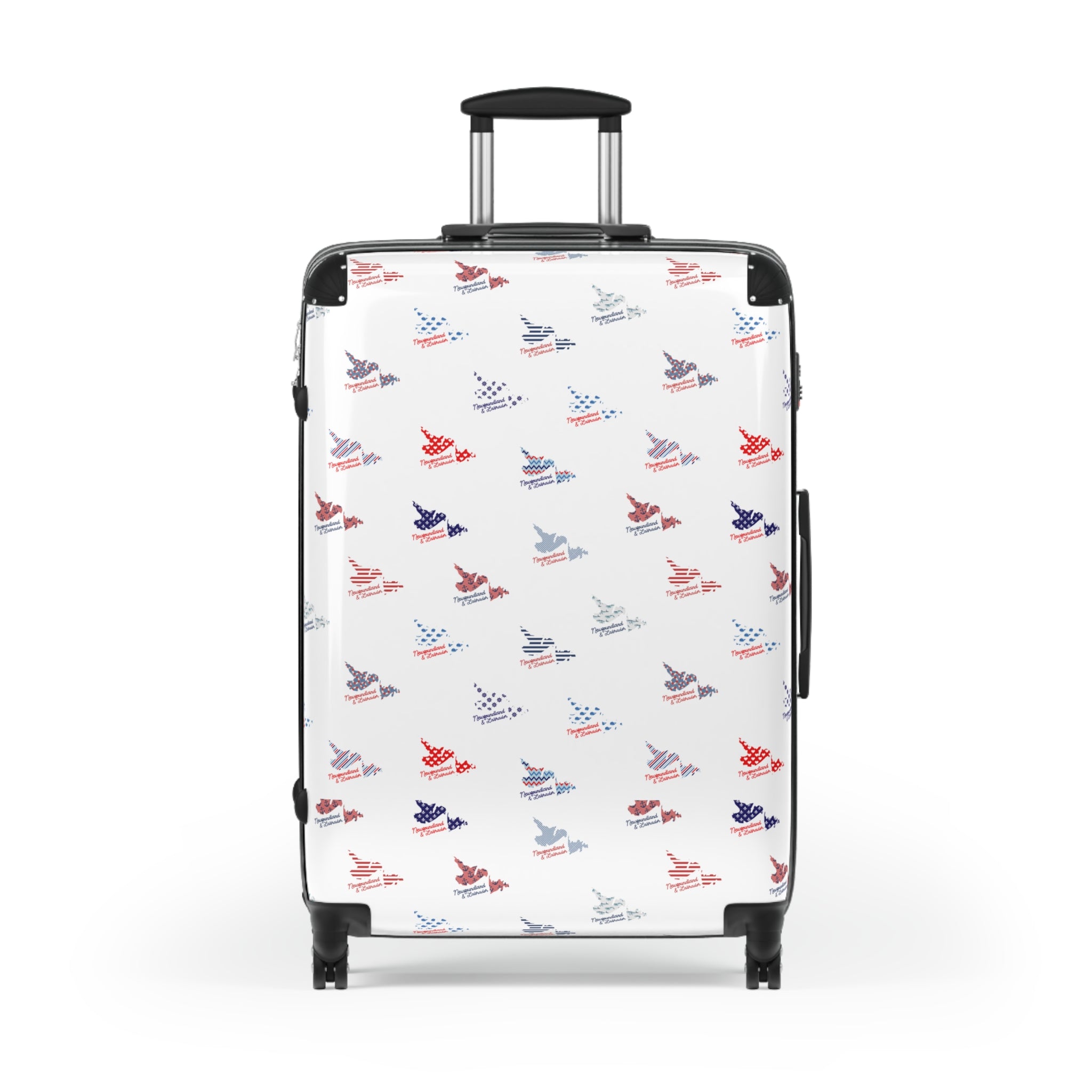 Nautical Newfoundland & Labrador Map 3-Piece Luggage Set