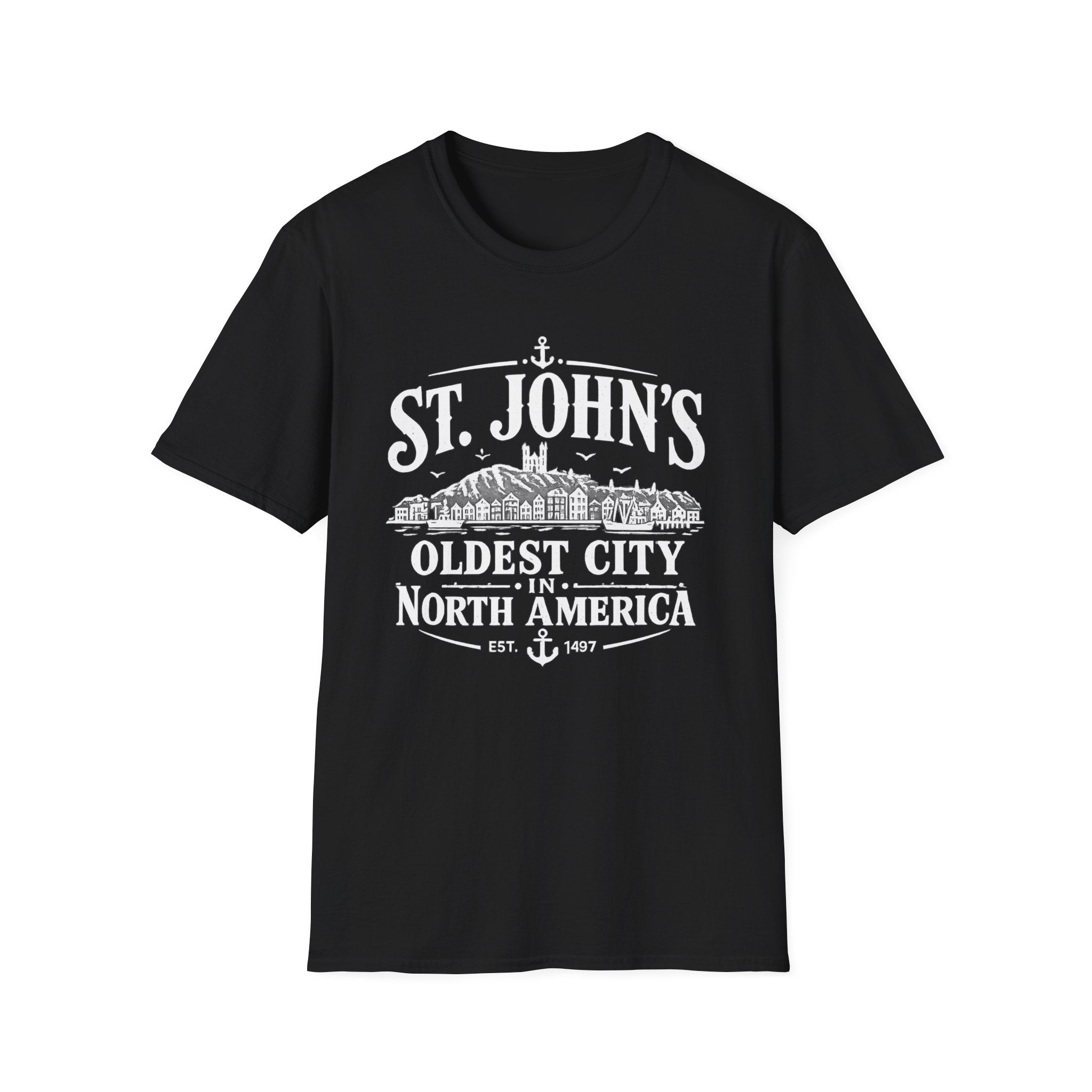 St. John's Landmark T-Shirt — Oldest City North America Souvenir