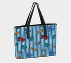 T"alk of the Town" Striped Tote