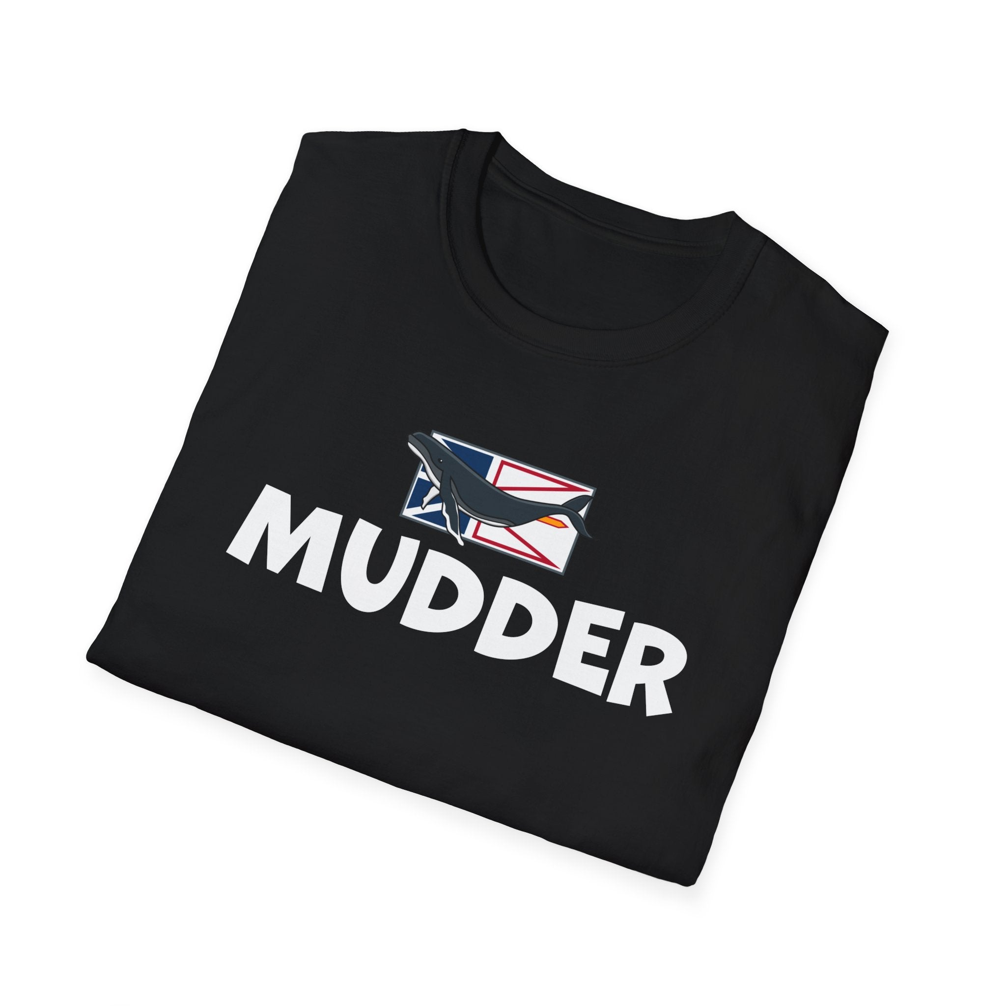 "Mudder" Whale-on-Flag T-Shirt