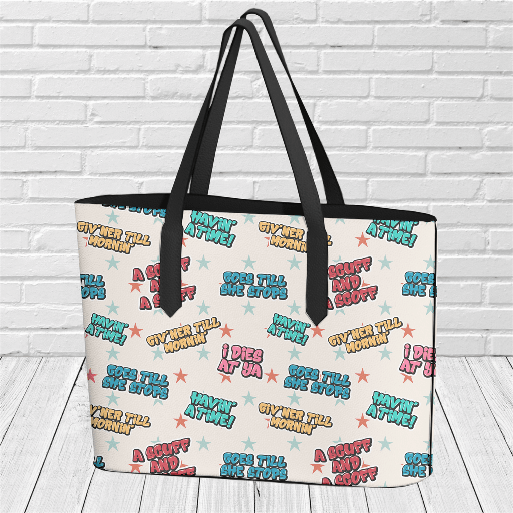 "Newfinese Havin' A Time" Tote