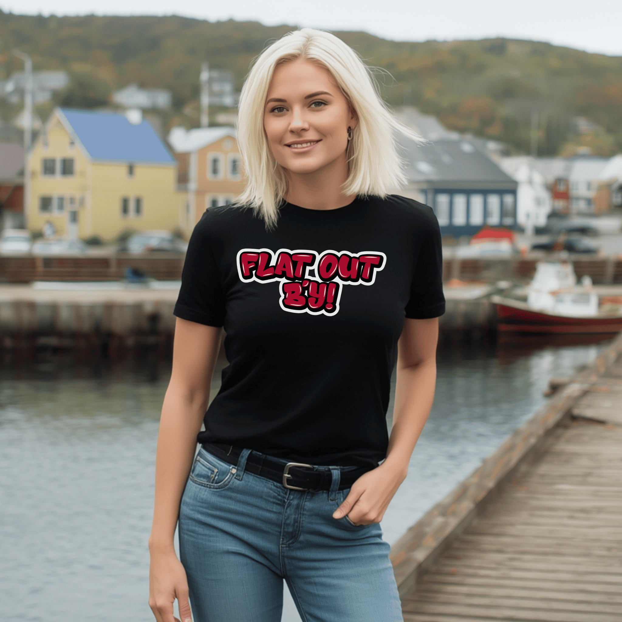 "Flat Out B'y" Graffiti T-Shirt