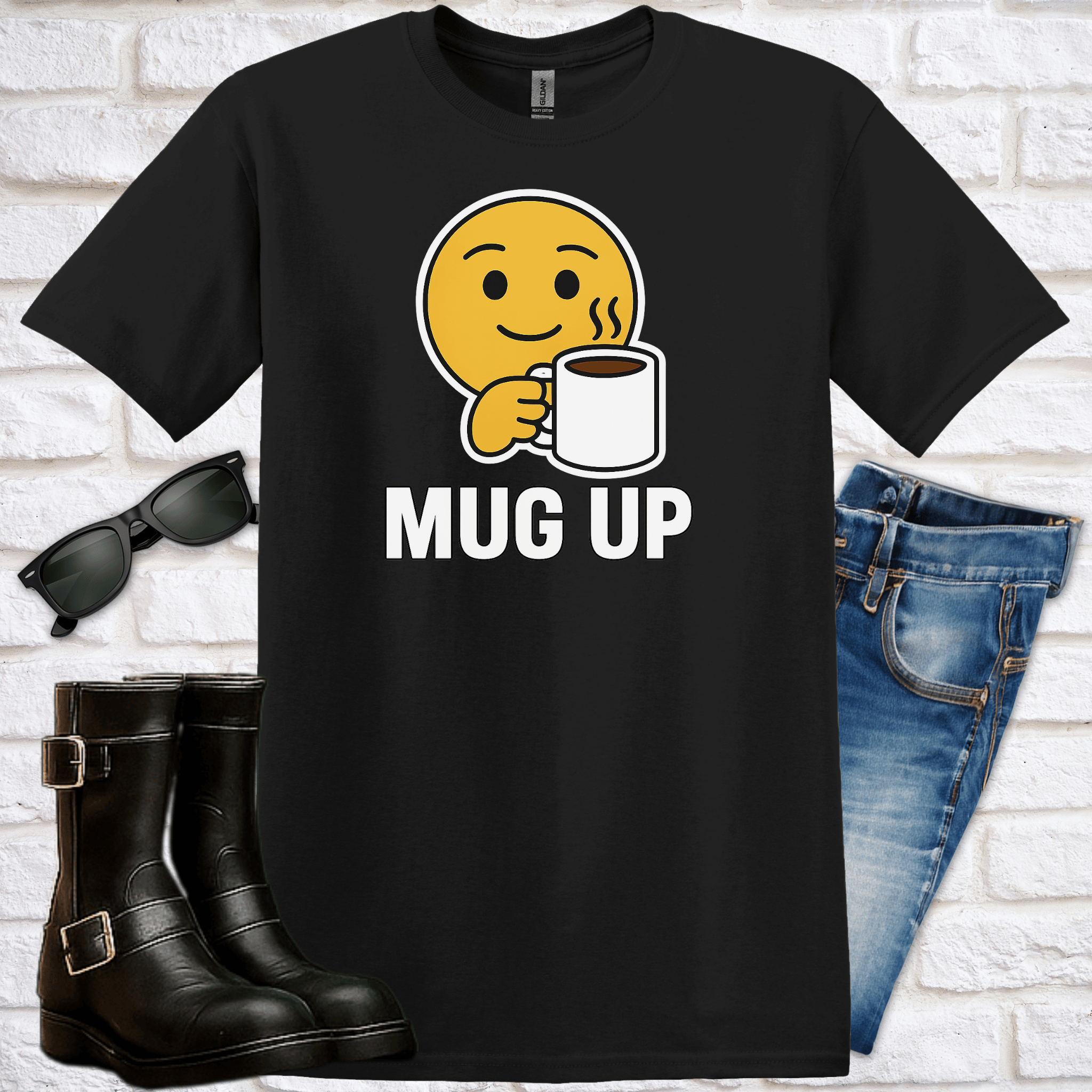 Mug Up Emoji T-Shirt