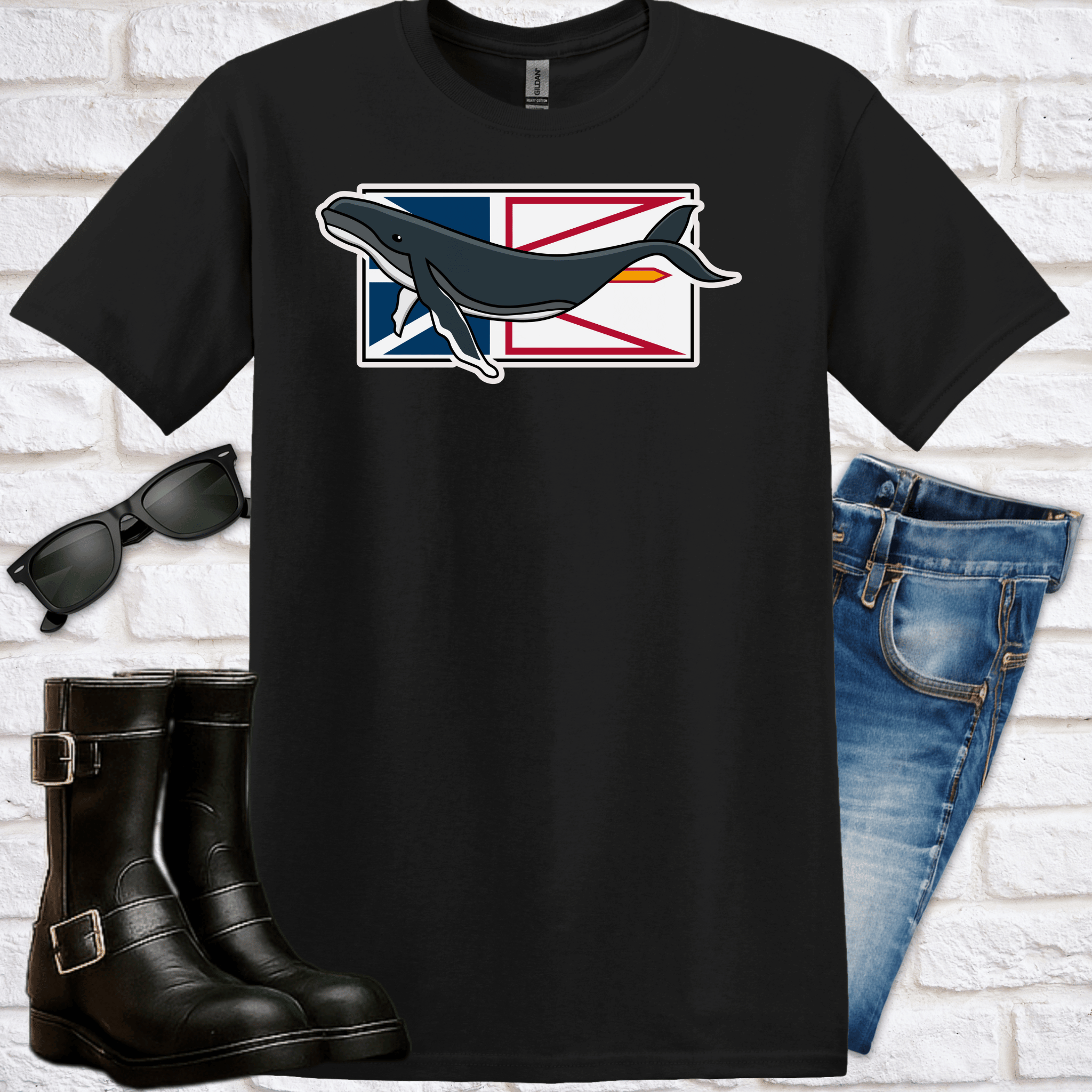 Signature Whale-on-Flag T-Shirt