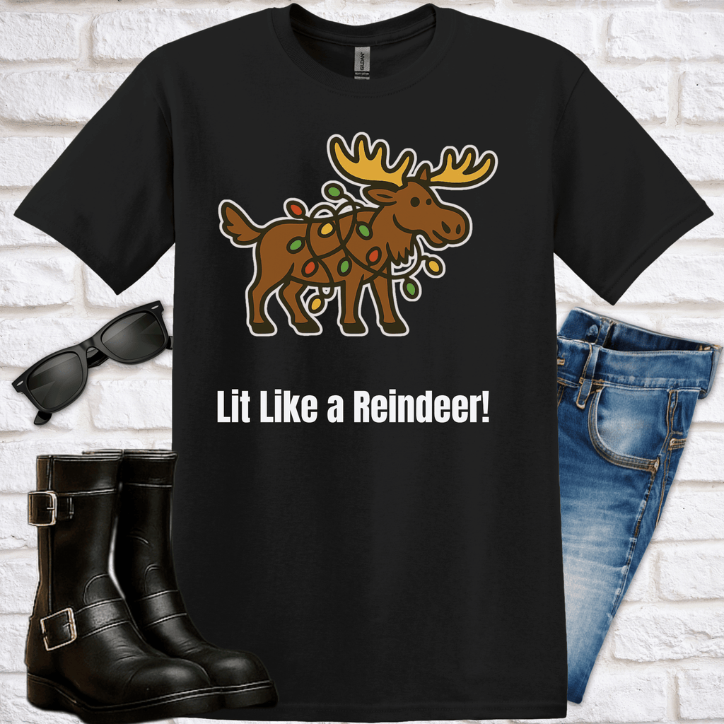 "Lit Like a Reindeer" T-Shirt