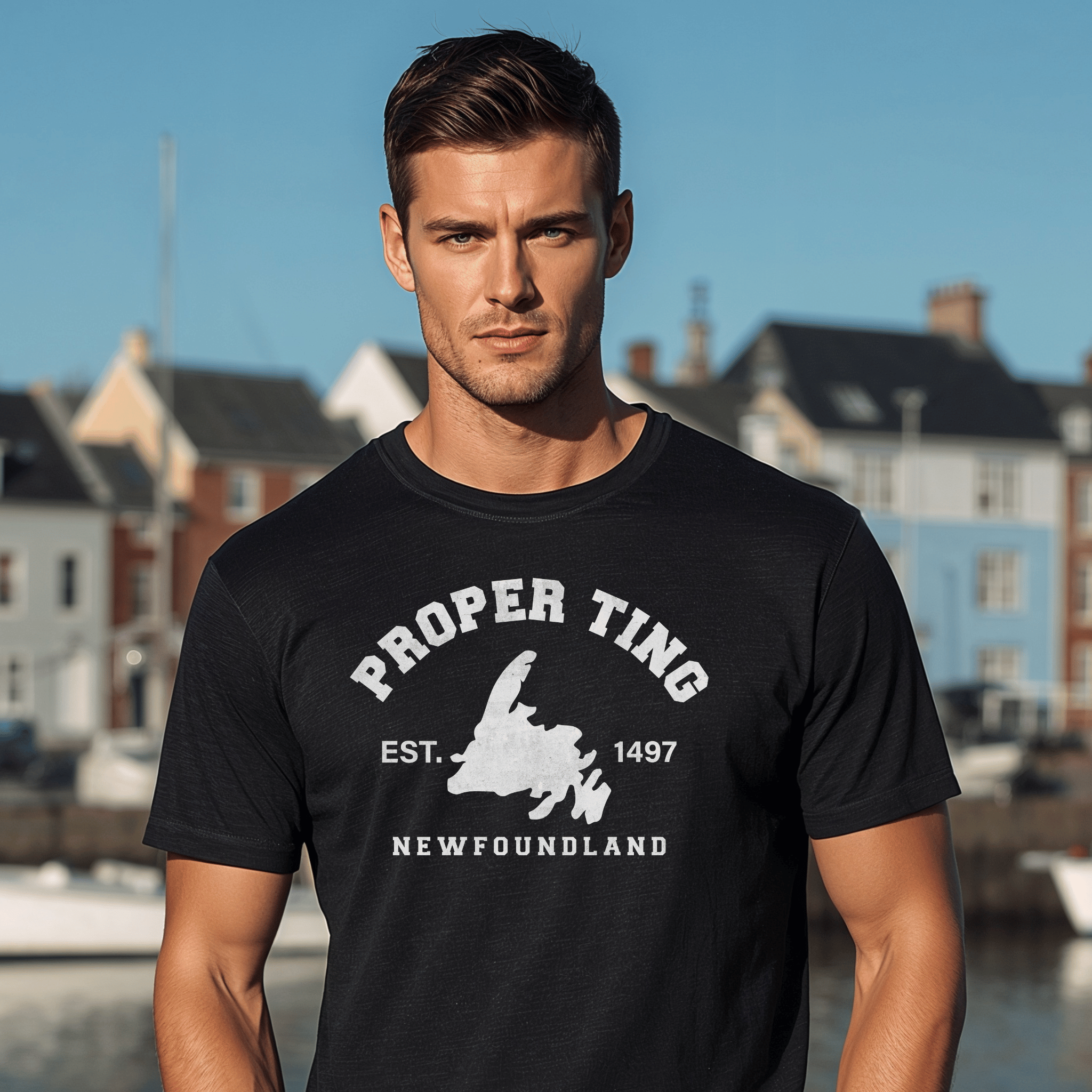 "Proper Ting" Newfoundland Est. 1497 T-Shirt