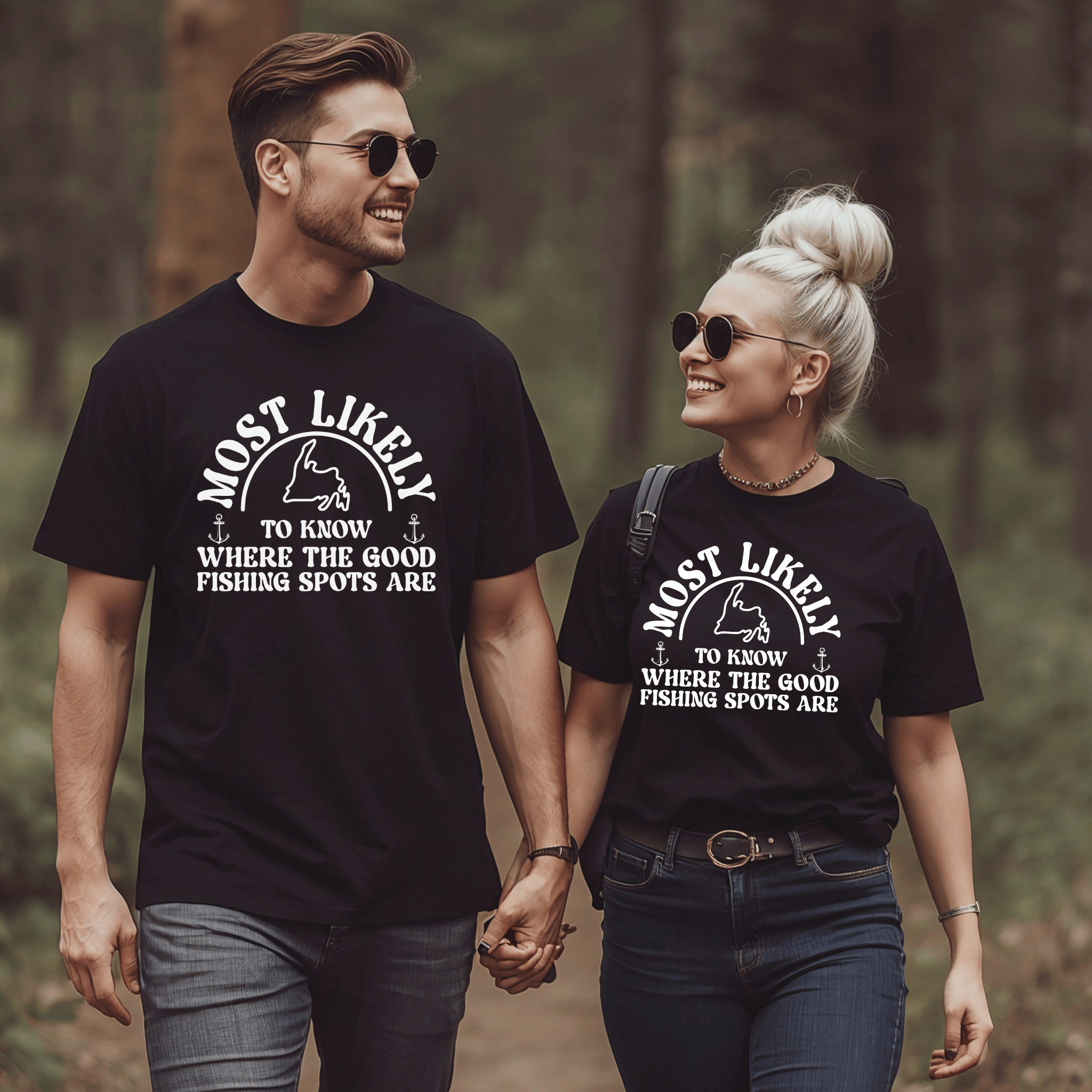 "Most Likely to Know Where the Best Fishing Spots Are" T-Shirt