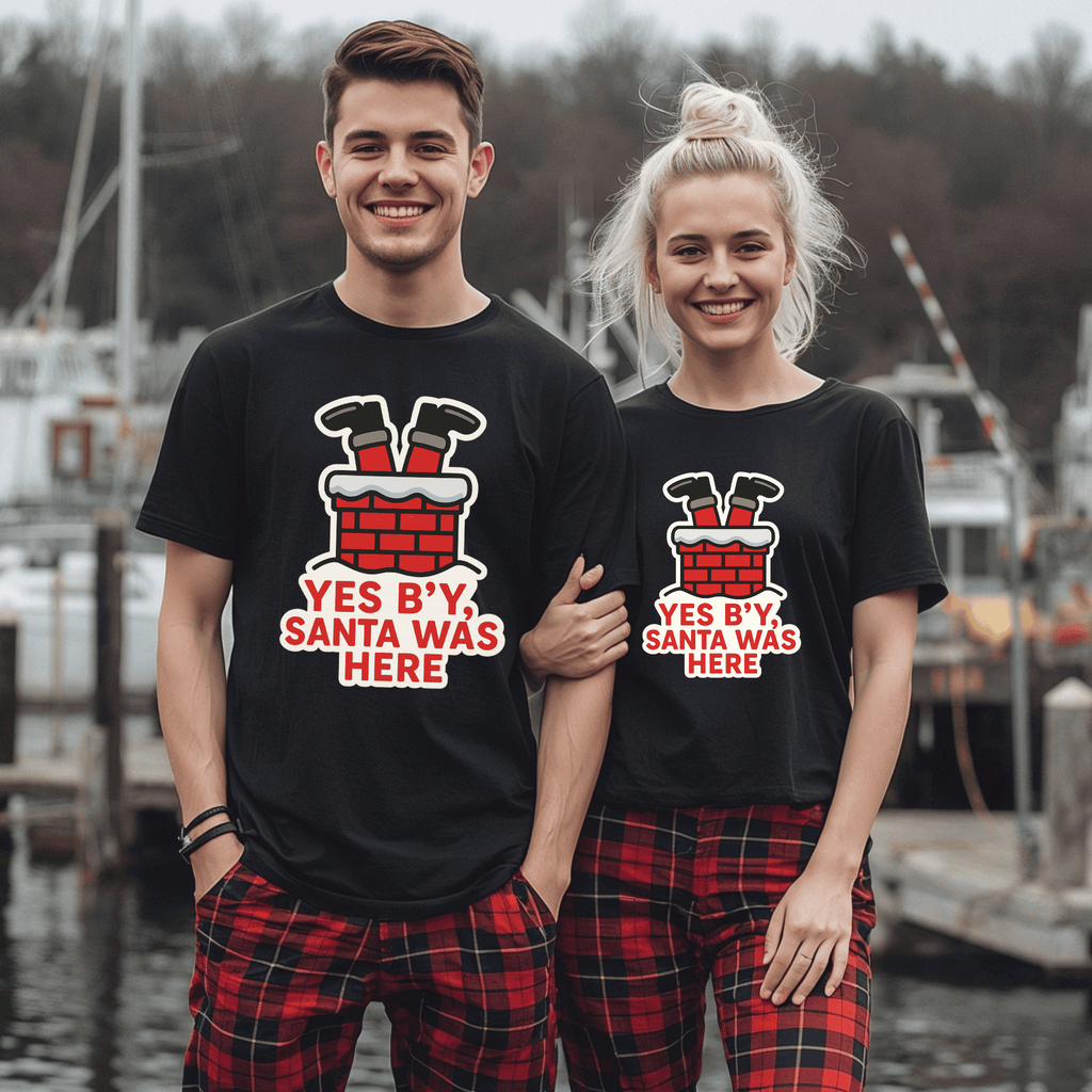 "Yes B'y, Santa was Here" T-Shirt