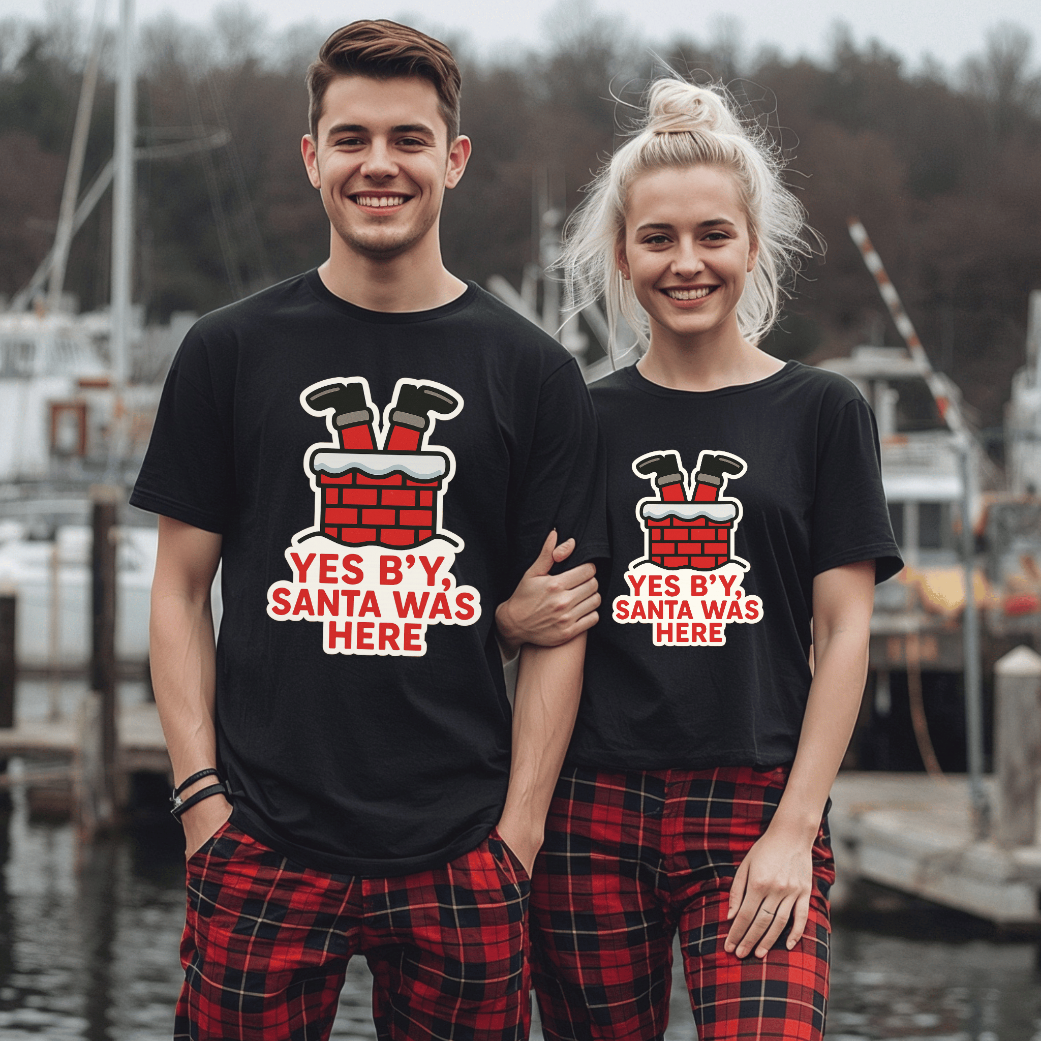 "Yes B'y, Santa was Here" T-Shirt