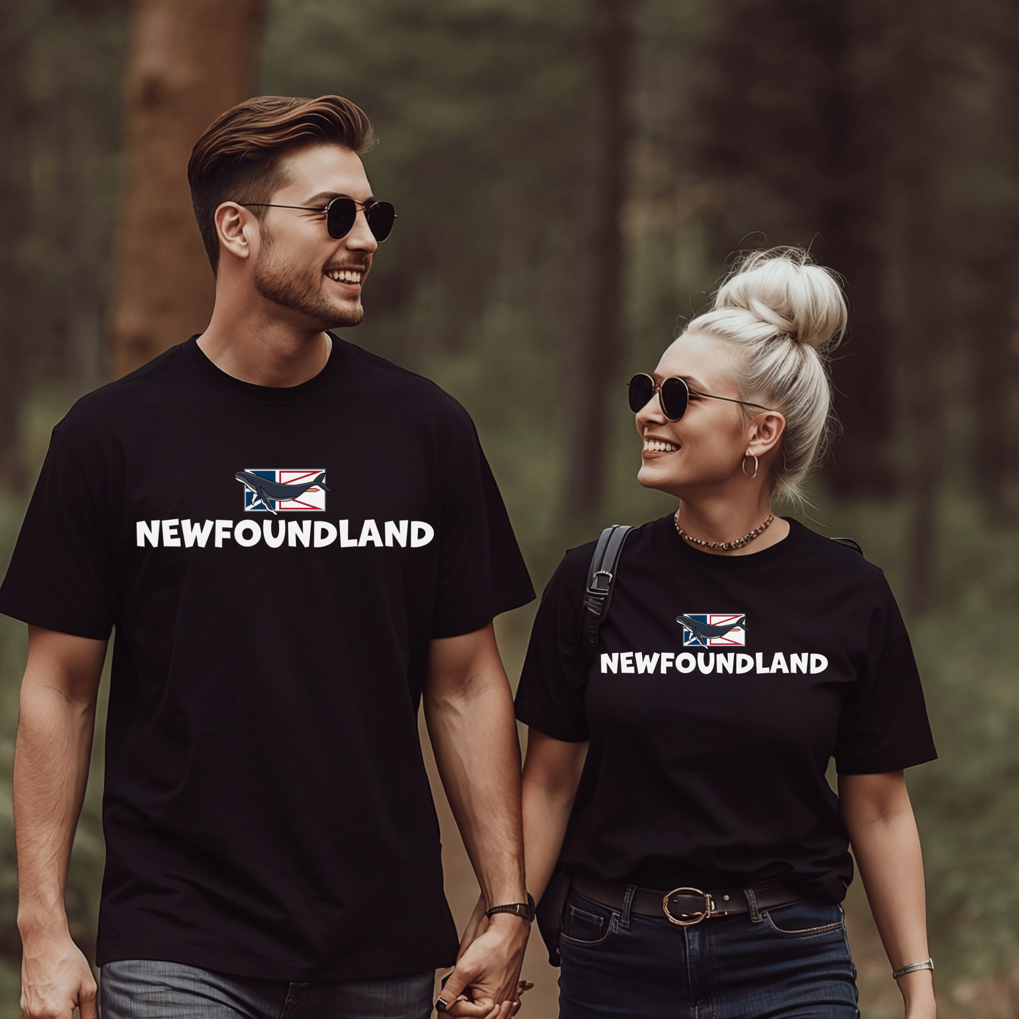 Newfoundland Whale-on-Flag T-Shirt