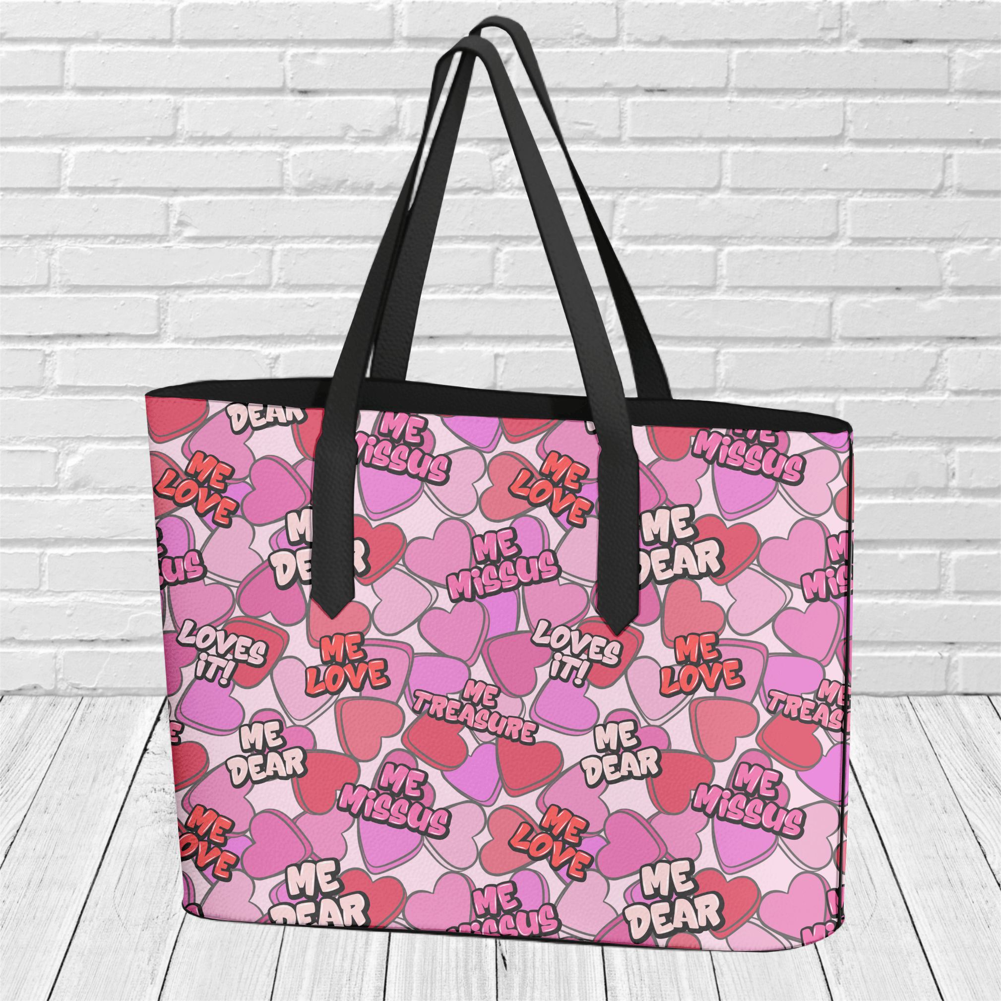 "Newfinese Sweethearts" Tote