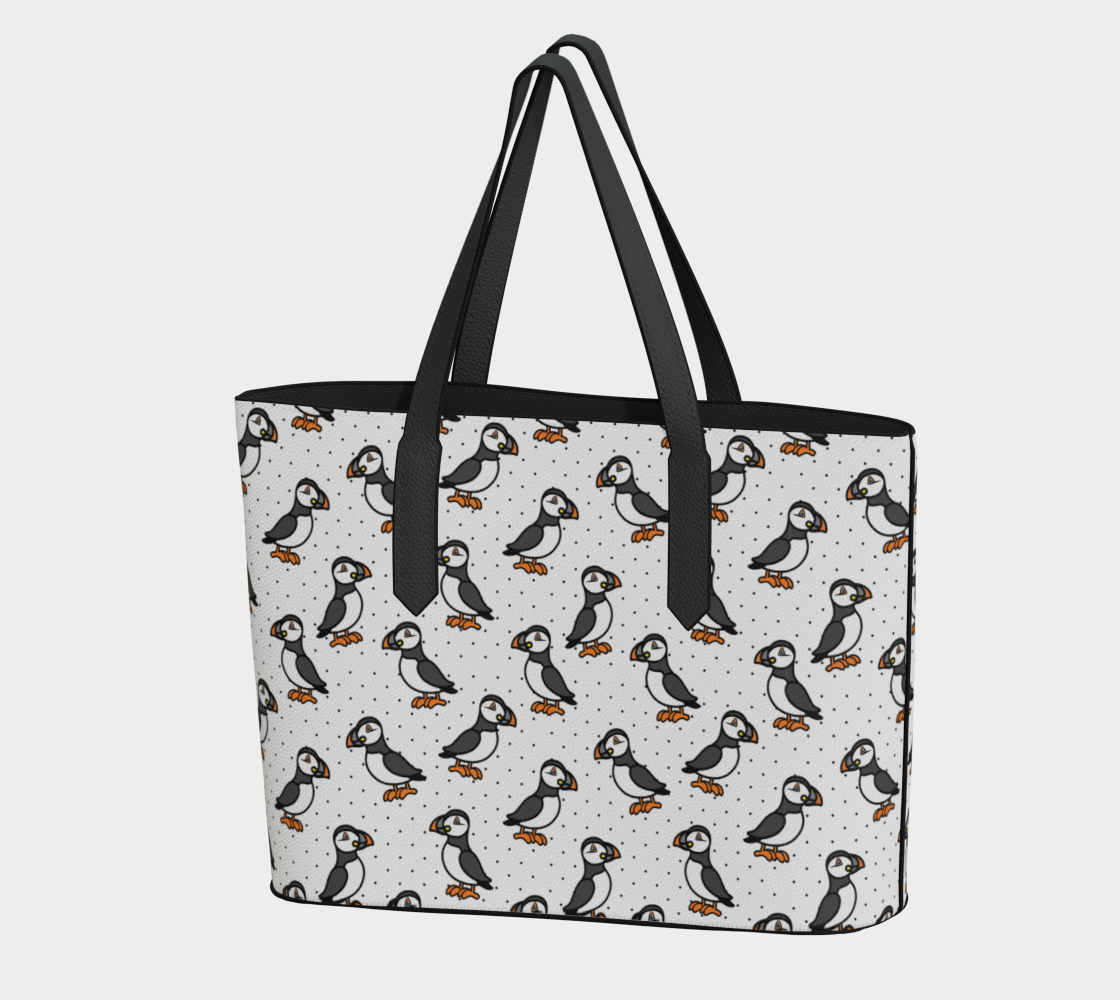 Puffin Parade Tote Bag
