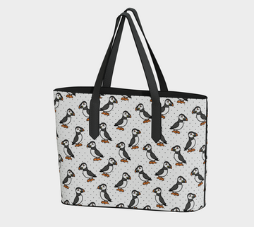 Puffin Parade Tote Bag