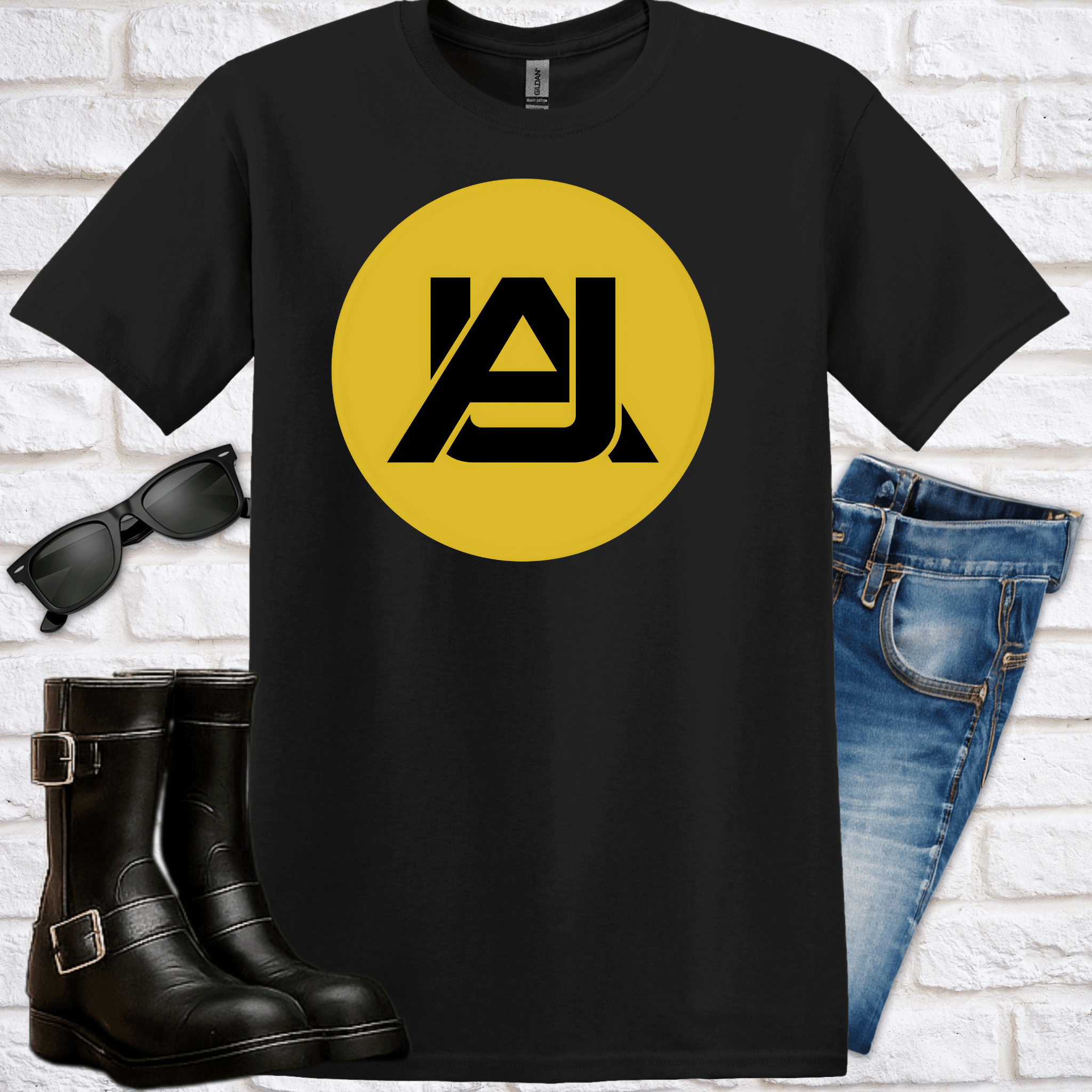 Adventures Unknown Official Gold Logo T‑Shirt - Newfinese Please
