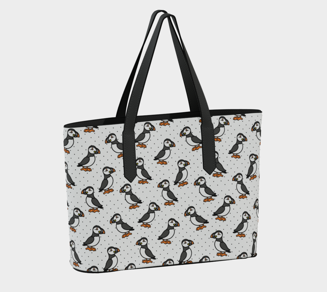 Puffin Parade Tote Bag
