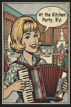 At the Kitchen Party, B’y! Tee - Comic Collection - Newfineseplease.ca