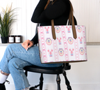 pink ribbon_anchor_lobster_tote