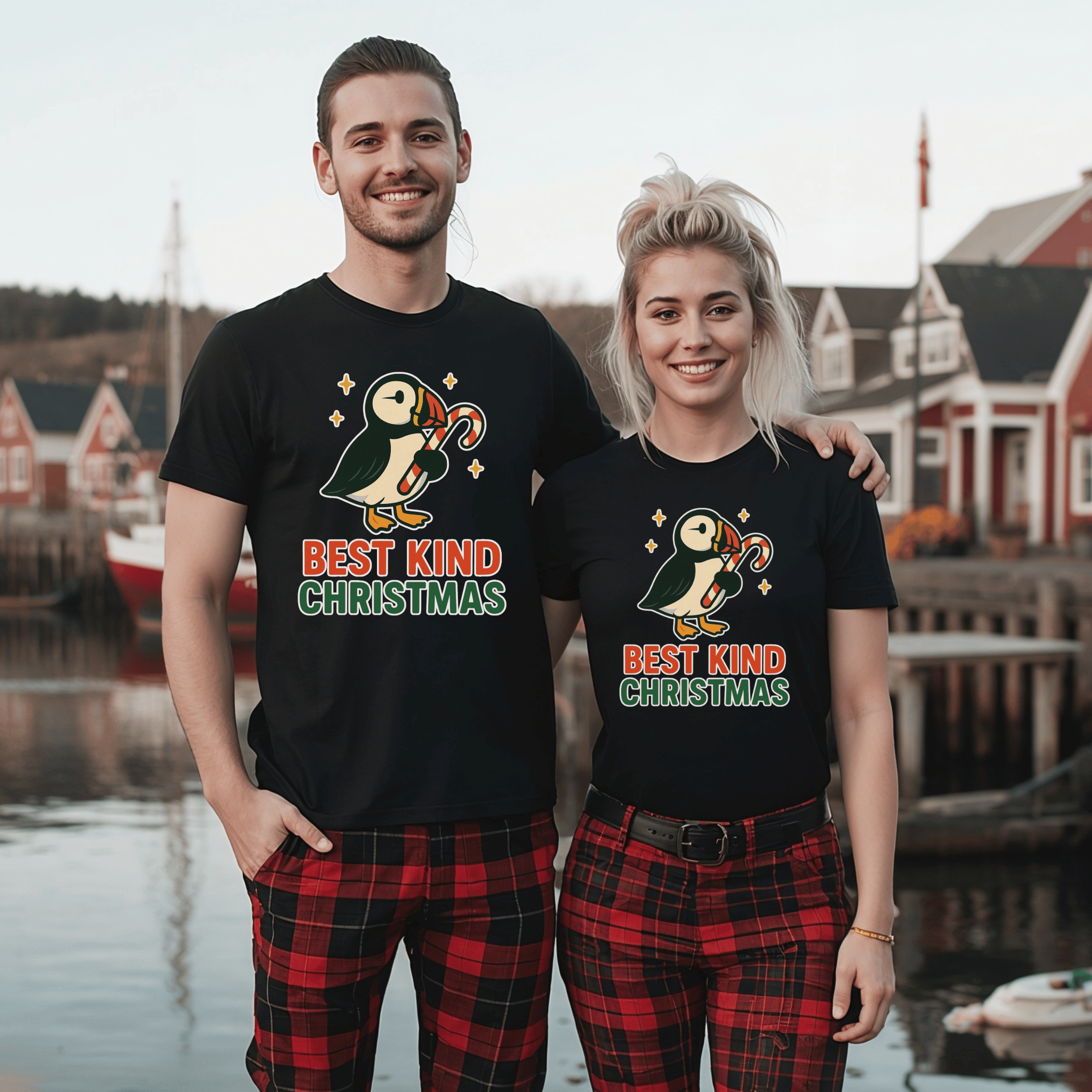 "Best Kind Puffin Christmas" T-Shirt - Newfinese Please