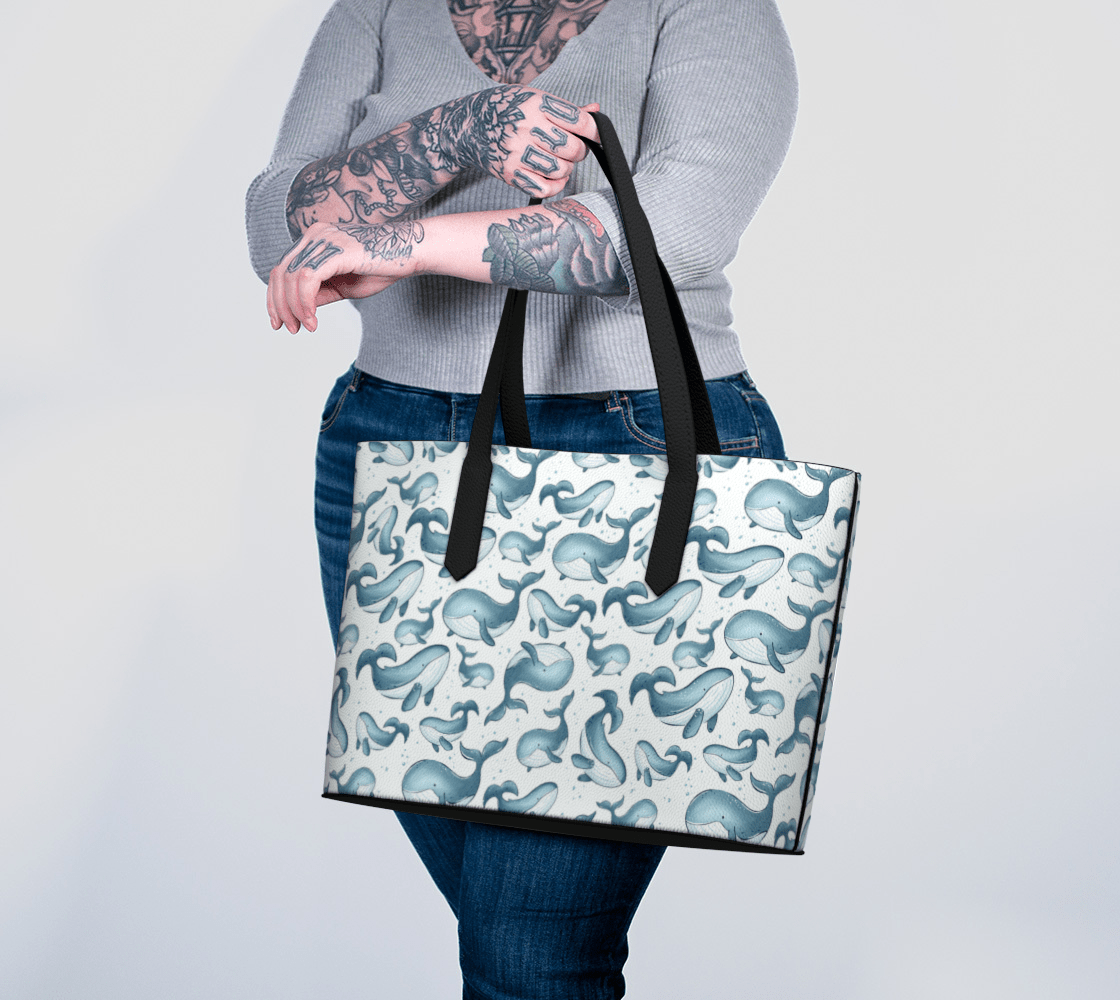 Blue Humpback Tote - Newfineseplease.ca
