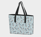Blue Newfoundland Puffin Tote - Newfineseplease.ca