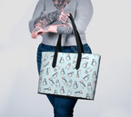 Blue Newfoundland Puffin Tote - Newfineseplease.ca