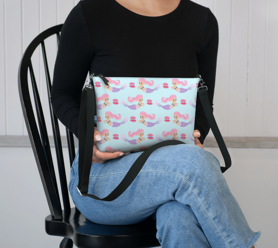 Coastal Mermaid Crossbody Purse - Newfinese Please