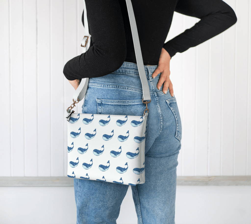 Coastal Whale Crossbody - Newfinese Please