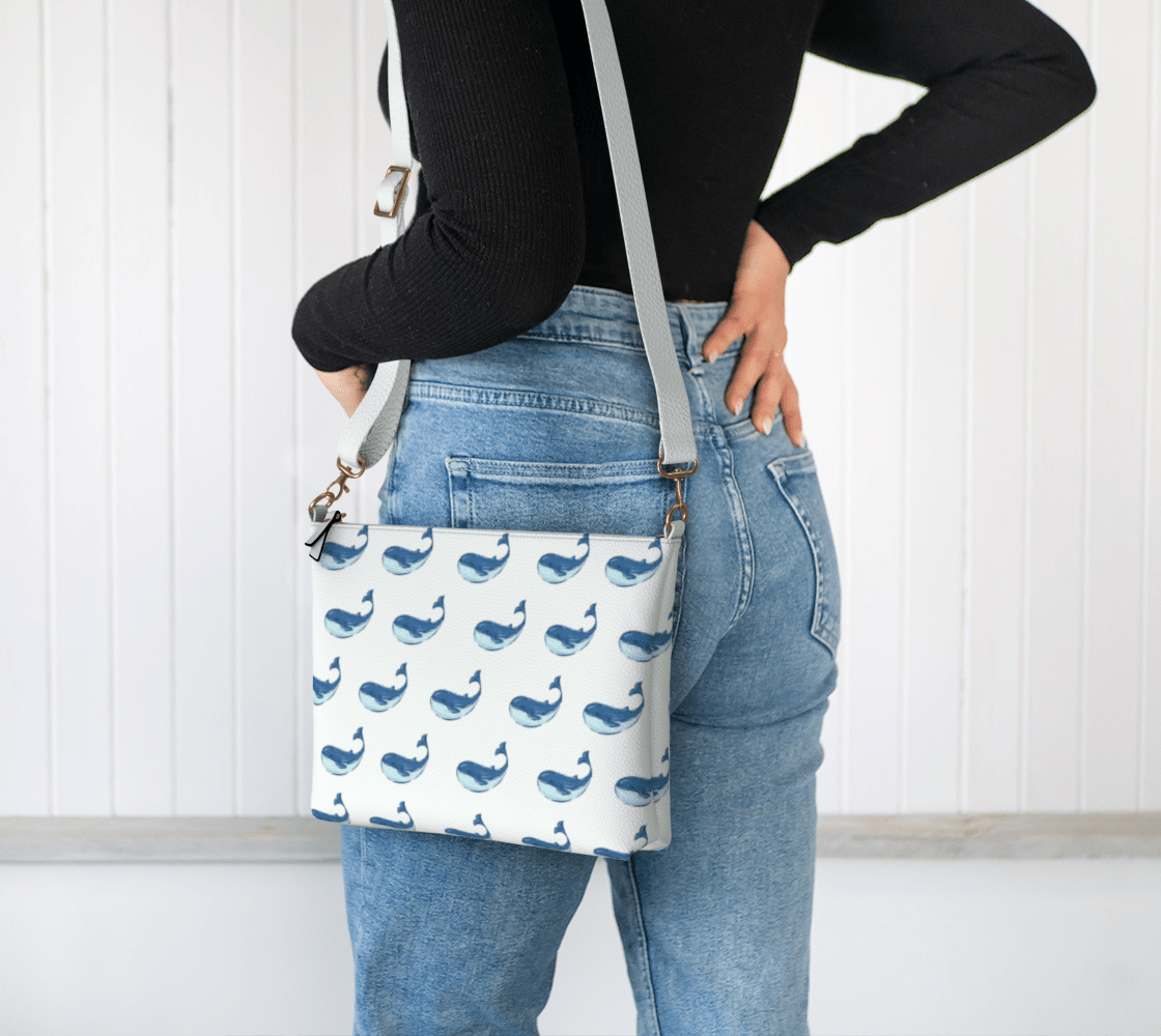 Coastal Whale Crossbody - Newfinese Please