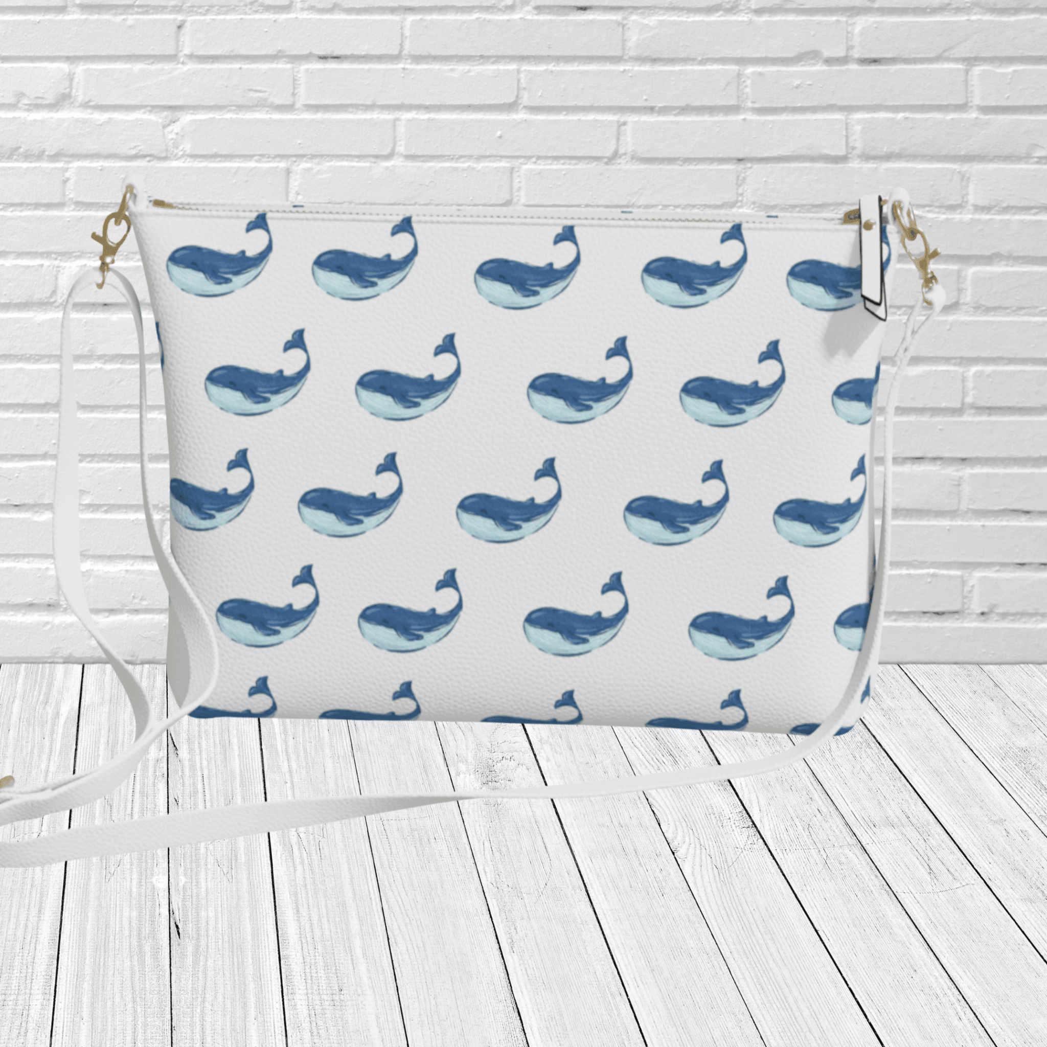 Coastal Whale Crossbody - Newfinese Please