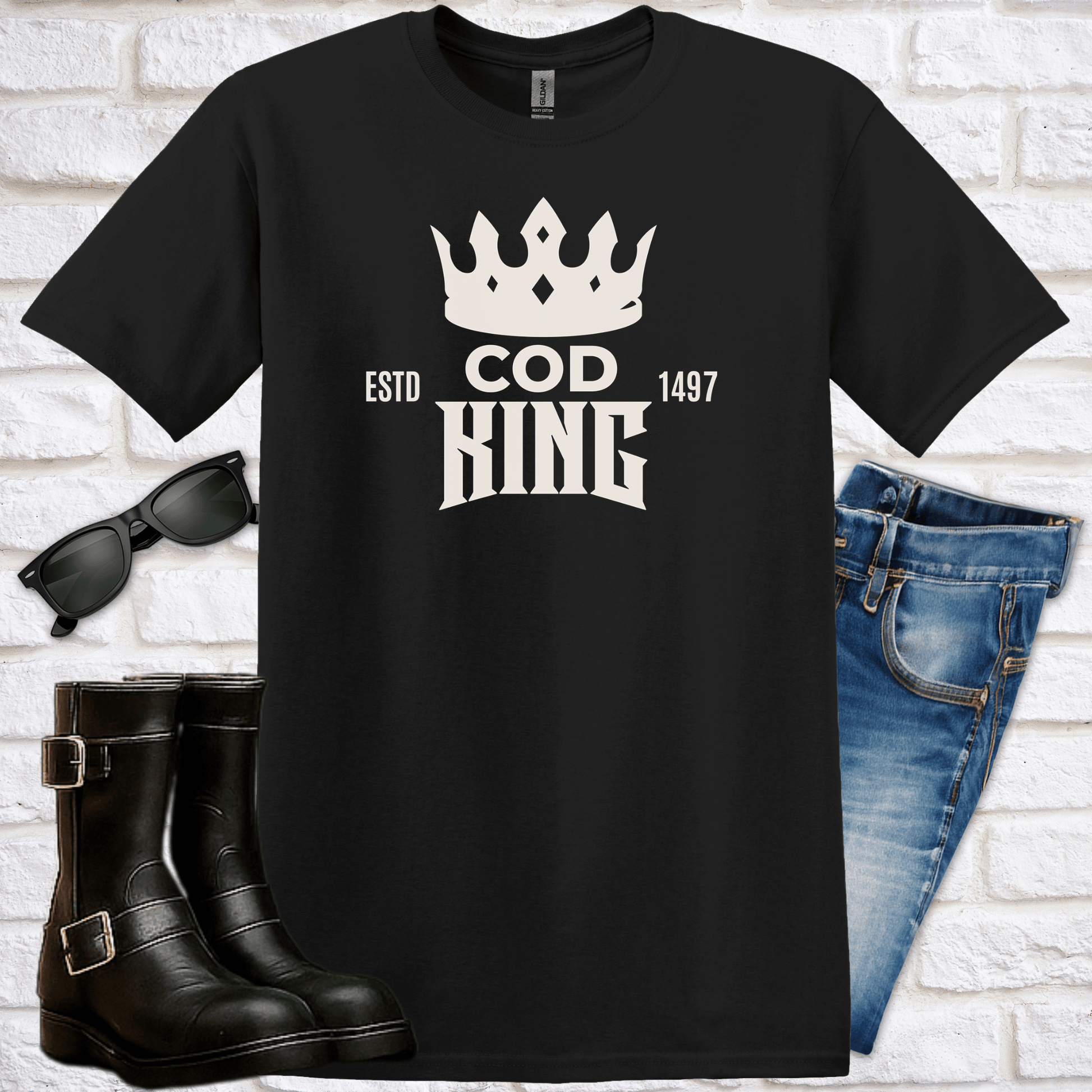 Cod King T-Shirt - Newfinese Please