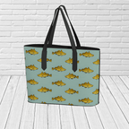 Codfish Pattern Tote Bag – Newfoundland Coastal Travel Tote - Newfinese Please