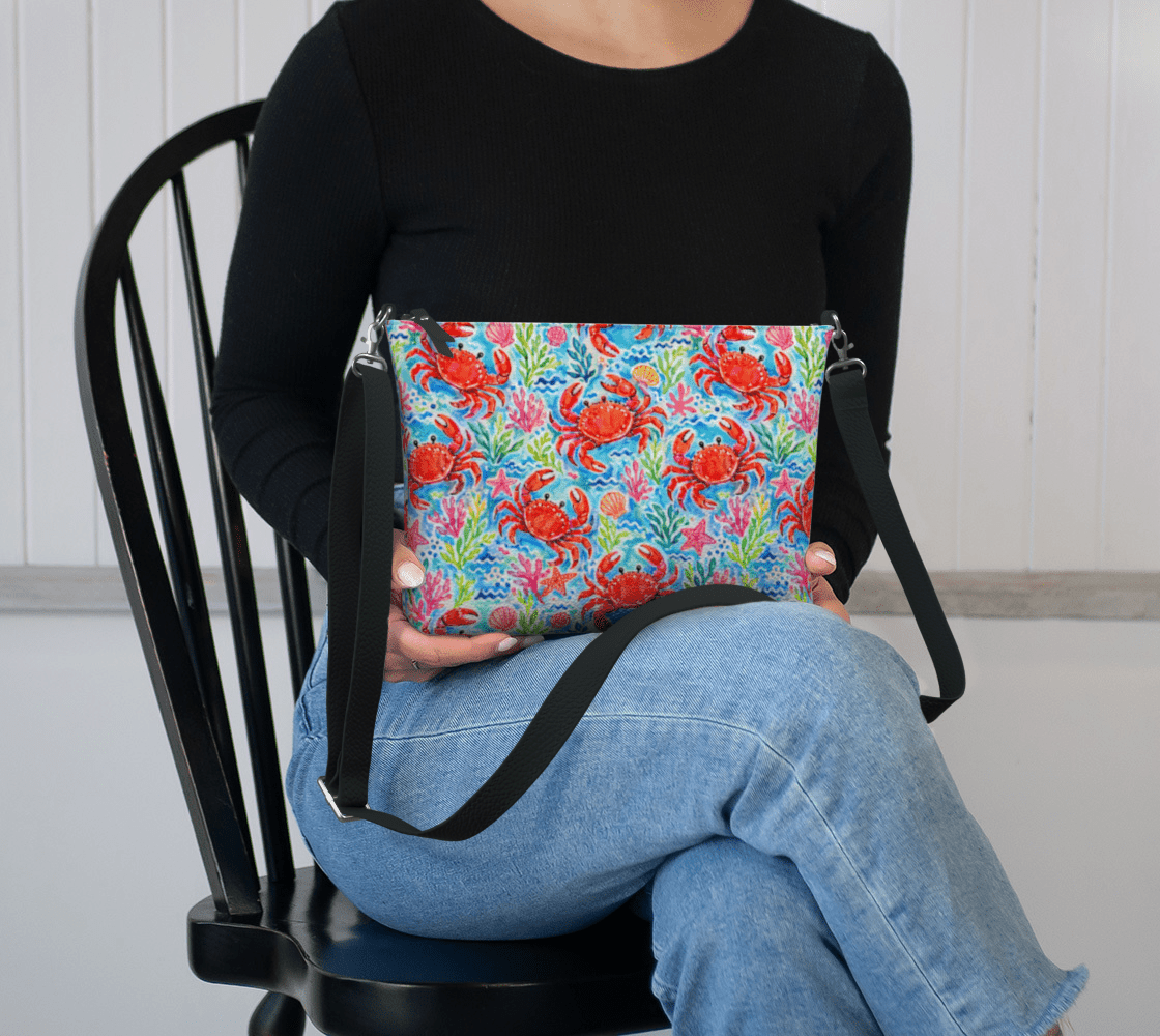 crab purse w black strap - Newfineseplease.ca