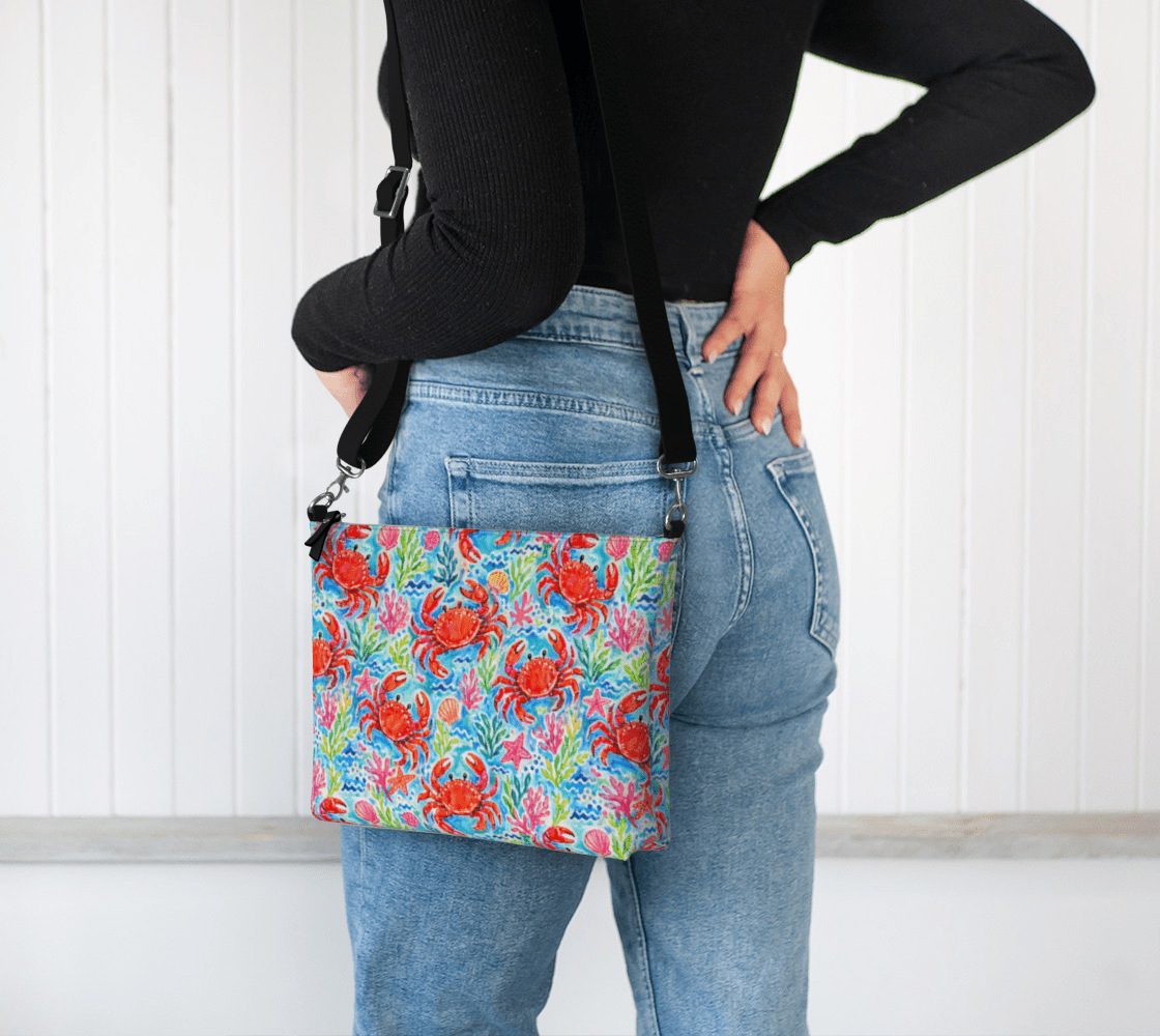 crab purse w black strap - Newfineseplease.ca