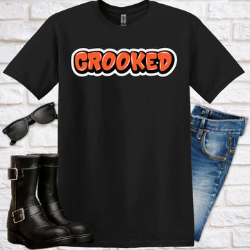 "Crooked" Graffiti T-Shirt - Newfinese Please
