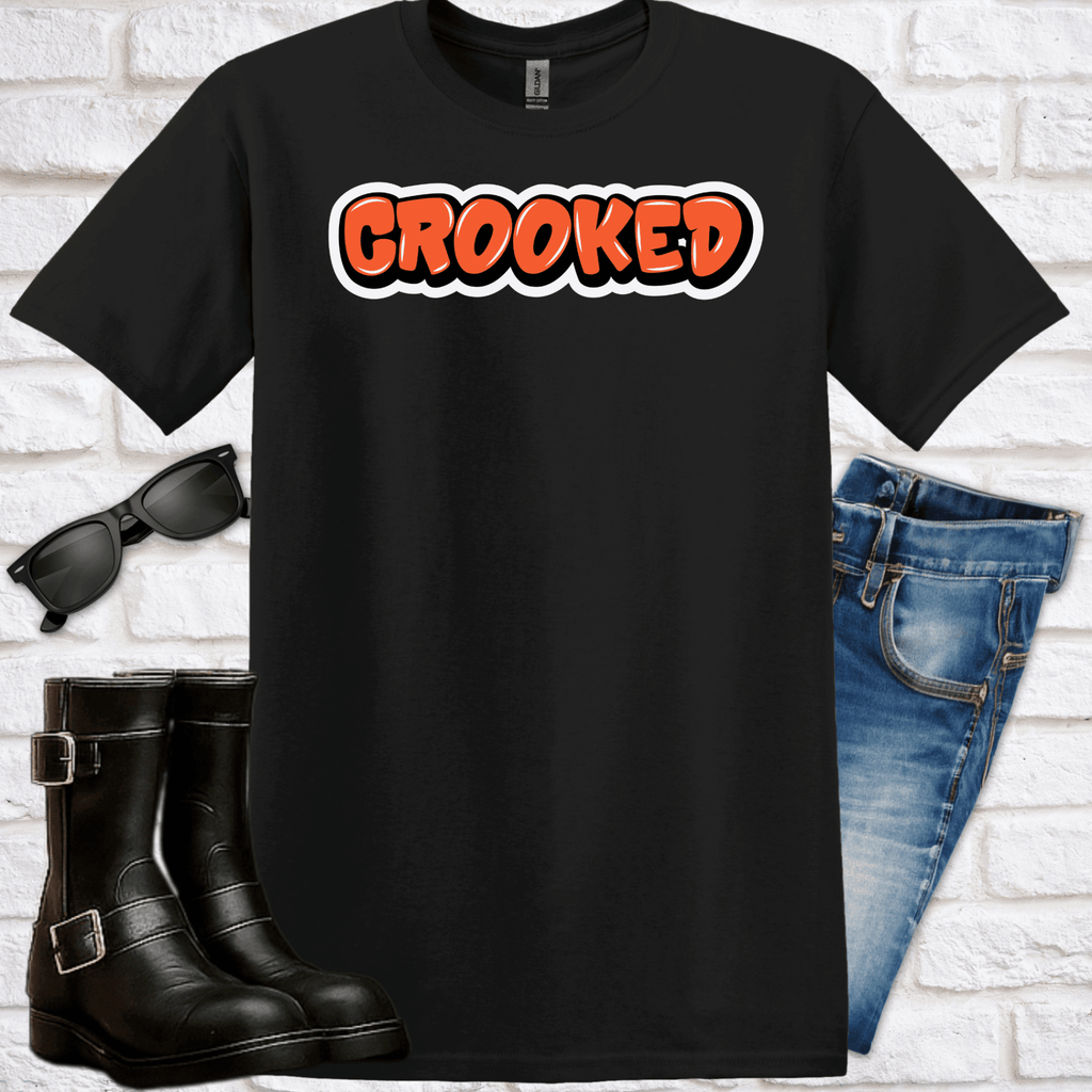"Crooked" Graffiti T-Shirt - Newfinese Please