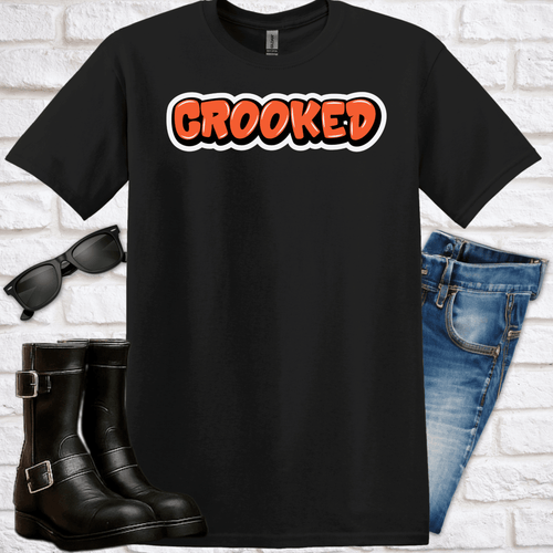 "Crooked" Graffiti T-Shirt - Newfinese Please