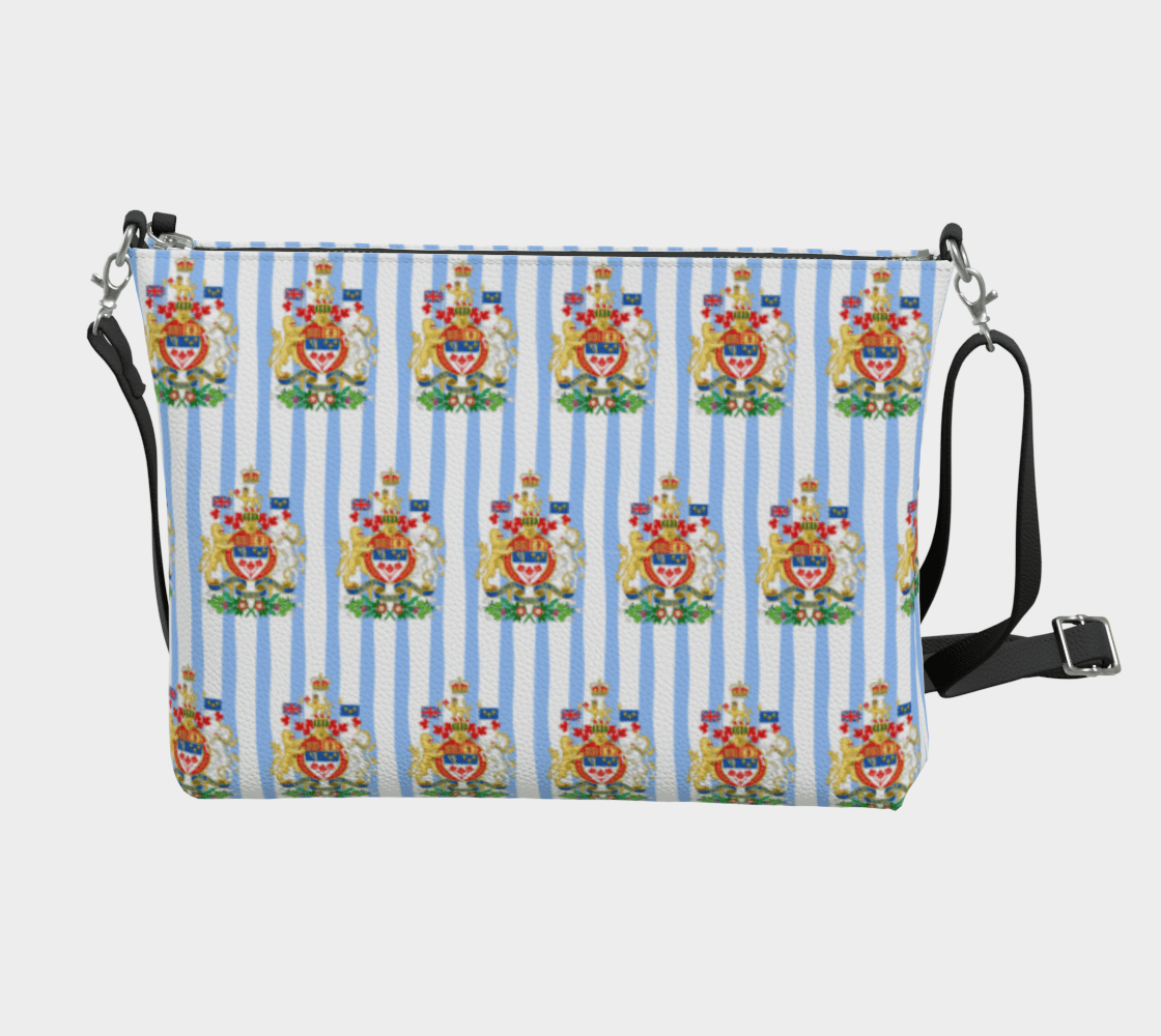 Crossbody w Canadian Coat of Arms - Newfinese Please