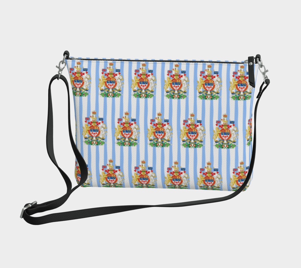 Crossbody w Canadian Coat of Arms - Newfinese Please