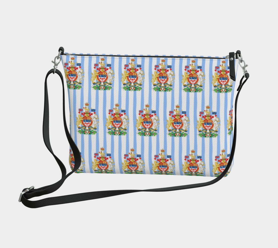 Crossbody w Canadian Coat of Arms - Newfinese Please