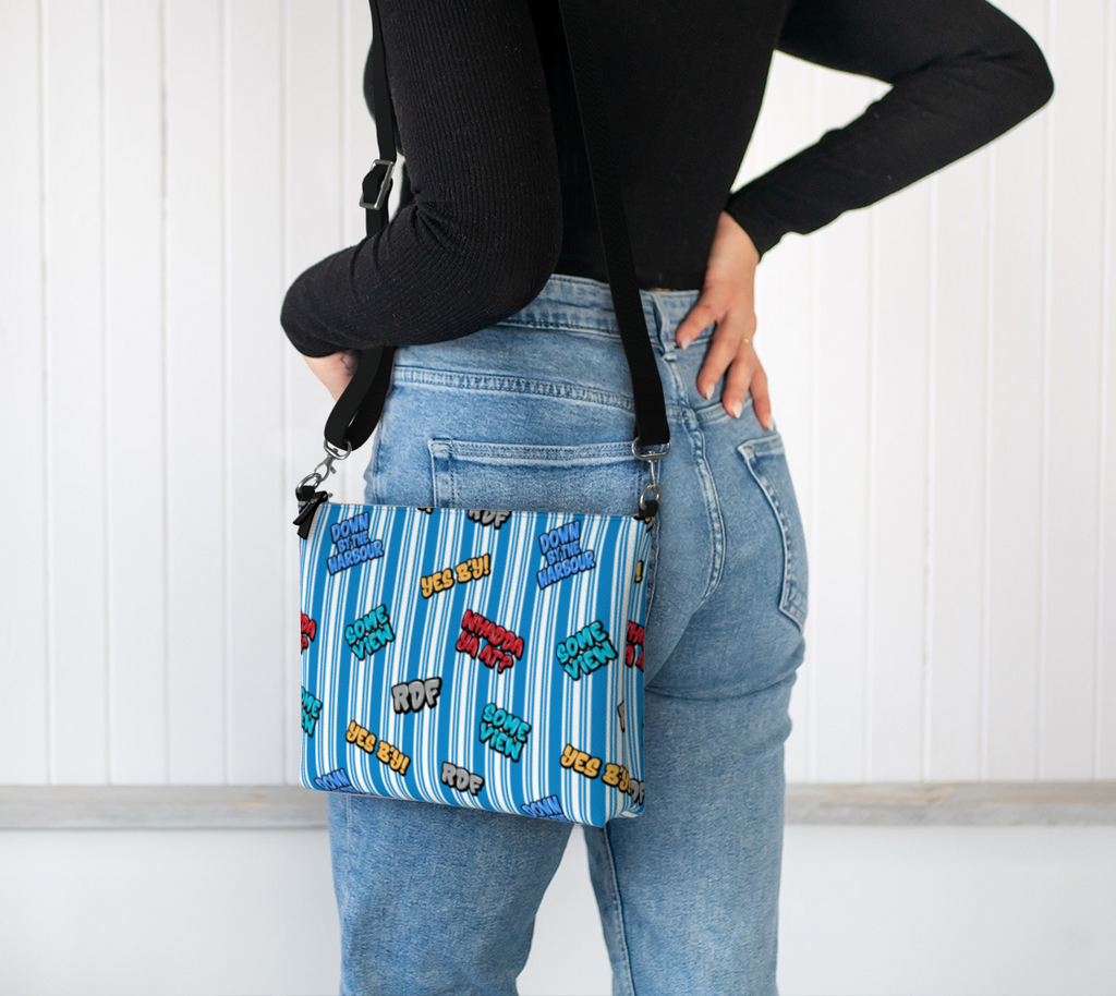 "Talk of the Town" Striped Crossbody