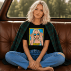 Deadly Blonde Sunglasses Pop Art T-Shirt - Newfinese Please