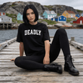 "Deadly" Tee — Classic Newfoundland Collegiate Edition - Newfineseplease.ca